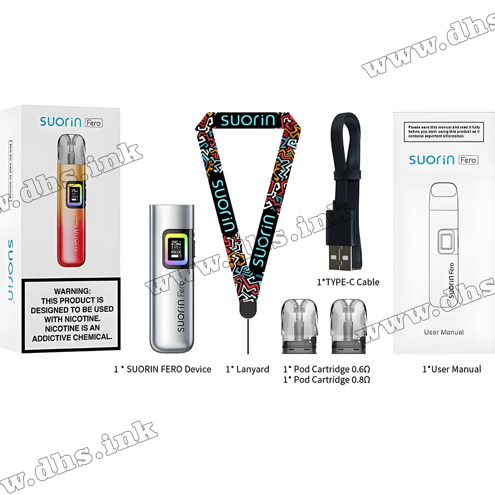 Багаторазова електронна сигарета - Suorin Fero Pod Kit 1000 мАч (Black Jack)